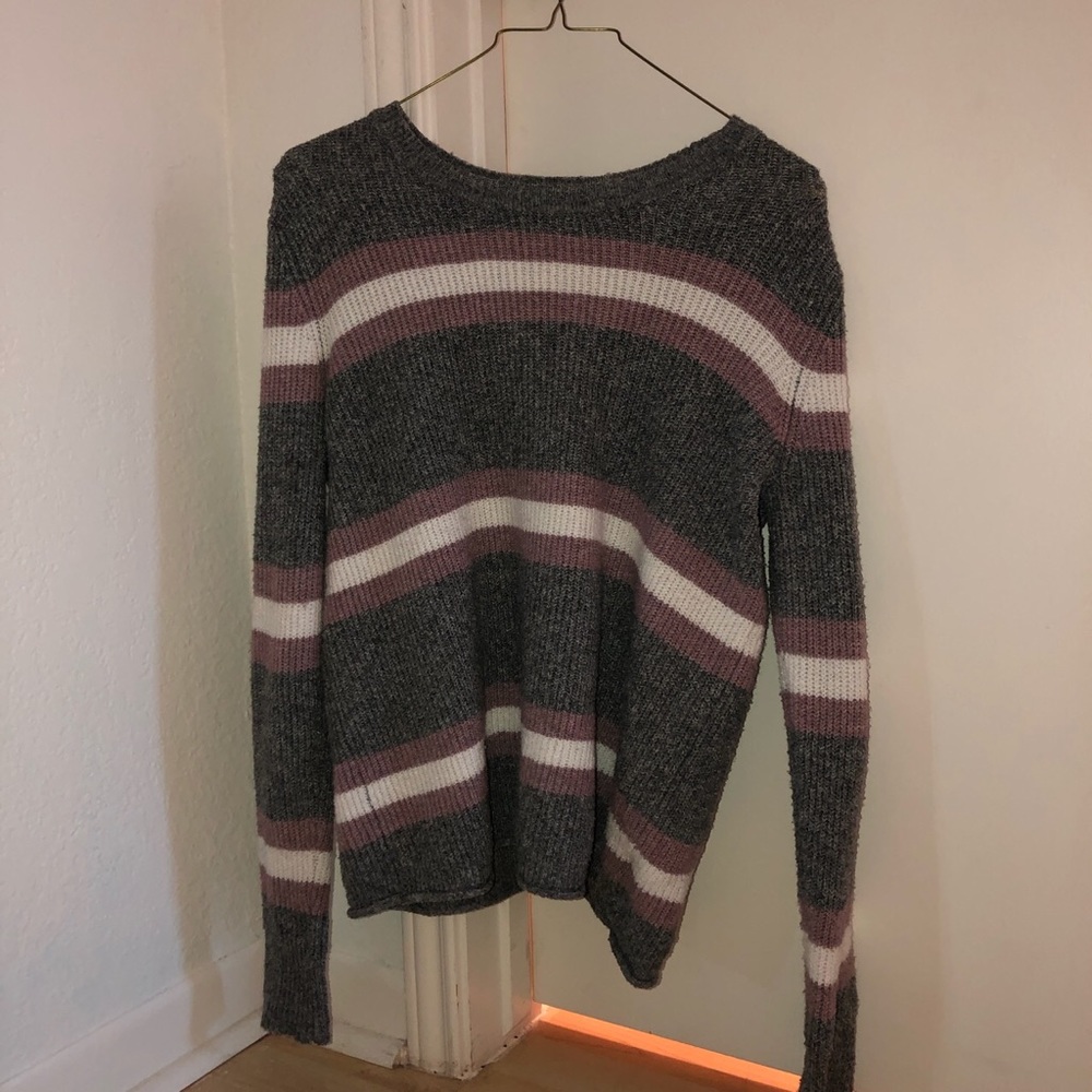 Cozy striped sweater!
